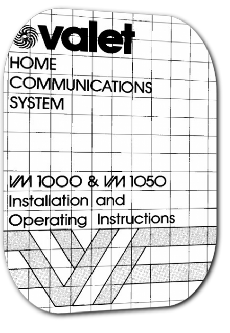 Valet VM1000 and VM1050 Intercom System Install/Users Manual