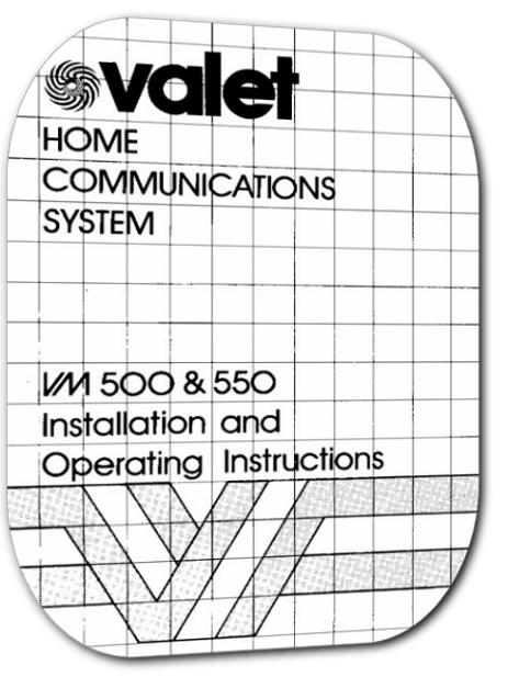 Valet VM500 / VM550 Installation and user Manual